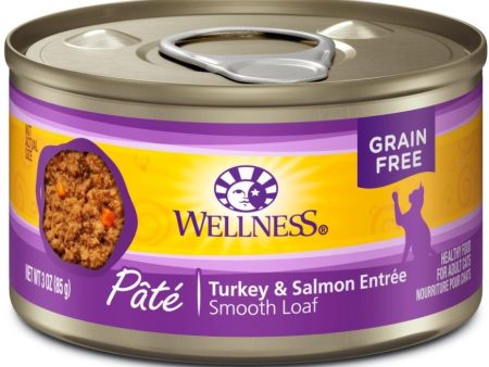 Wellness Complete Health Natural Grain Free Turkey and Salmon Pate Wet Canned Cat Food Online Sale