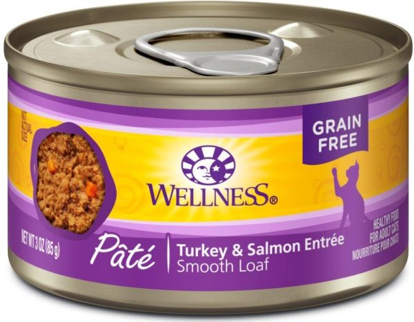 Wellness Complete Health Natural Grain Free Turkey and Salmon Pate Wet Canned Cat Food Online Sale