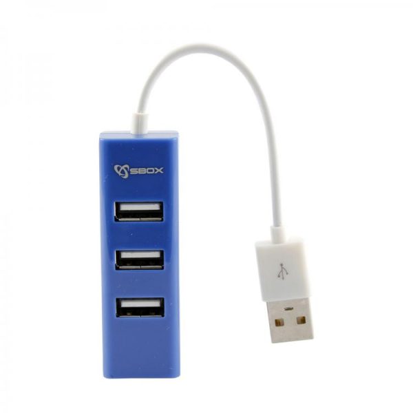 Sbox H-204 USB 4 Ports USB HUB Blueberry Blue Cheap