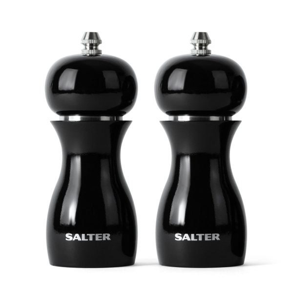 Salter 7613 GYXR Gloss Salt and Pepper Mills Grey Hot on Sale