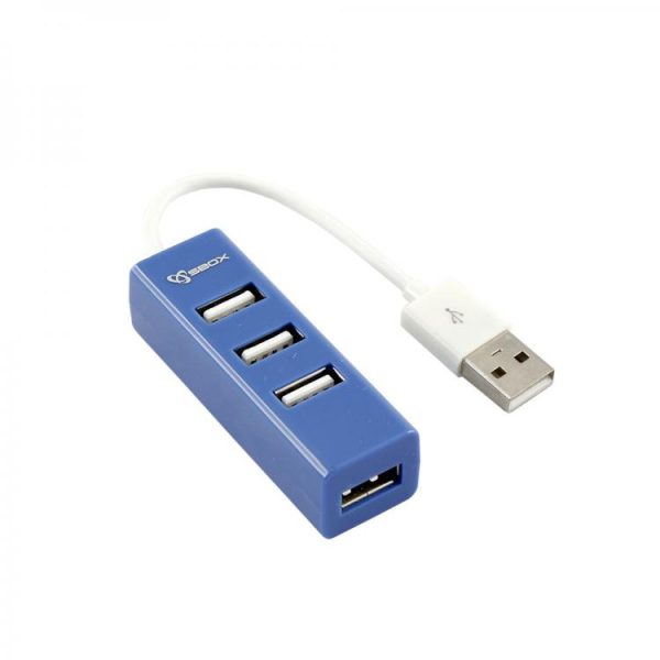 Sbox H-204 USB 4 Ports USB HUB Blueberry Blue Cheap