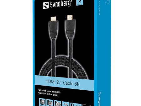 Sandberg 509-13 HDMI 2.1 Cable 8K, 1m Online Hot Sale