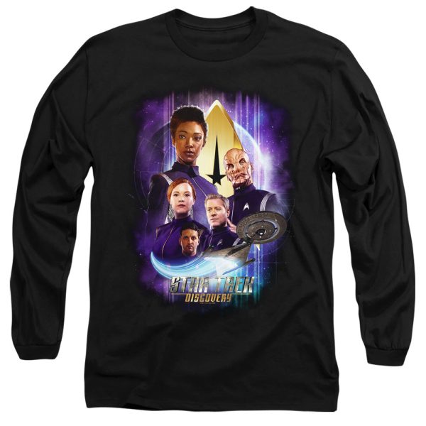 STAR TREK DISCOVERY : DISCOVERY S FINEST L\S ADULT T SHIRT 18\1 Black LG Supply