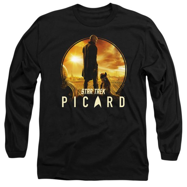 STAR TREK PICARD : A MAN AND HIS DOG L\S ADULT T SHIRT 18\1 Black XL Online