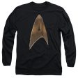 STAR TREK DISCOVERY : COMMAND SHIELD L\S ADULT T SHIRT 18\1 Black SM For Sale