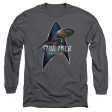 STAR TREK DISCOVERY : DISCOVERY DECO L\S ADULT T SHIRT 18\1 Charcoal 3X Online Sale