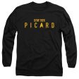 STAR TREK PICARD : PICARD LOGO L\S ADULT T SHIRT 18\1 Black MD Discount