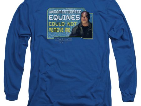 STARGATE SG1 : DEDICATED L\S ADULT T SHIRT 18\1 ROYAL BLUE 2X Online now