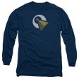 STAR TREK DISCOVERY : VULCAN LOGO L\S ADULT T SHIRT 18\1 Navy 3X Hot on Sale