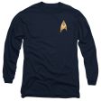 STAR TREK DISCOVERY : OPERATIONS BADGE L\S ADULT T SHIRT 18\1 Navy XL Sale