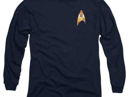 STAR TREK DISCOVERY : OPERATIONS BADGE L\S ADULT T SHIRT 18\1 Navy XL Sale