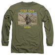 STAR TREK THE ORIGINAL SERIES : ARENA L\S ADULT T SHIRT 18\1 Military Green SM Online Sale