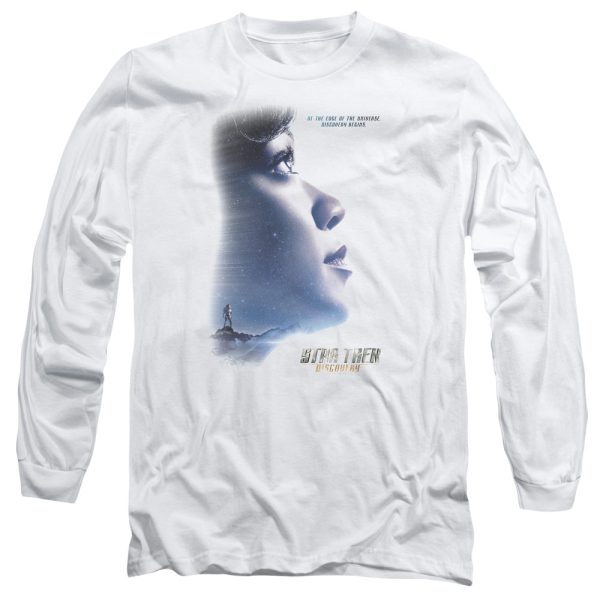 STAR TREK DISCOVERY : DISCOVERY BEGINS L\S ADULT T SHIRT 18\1 White LG For Sale