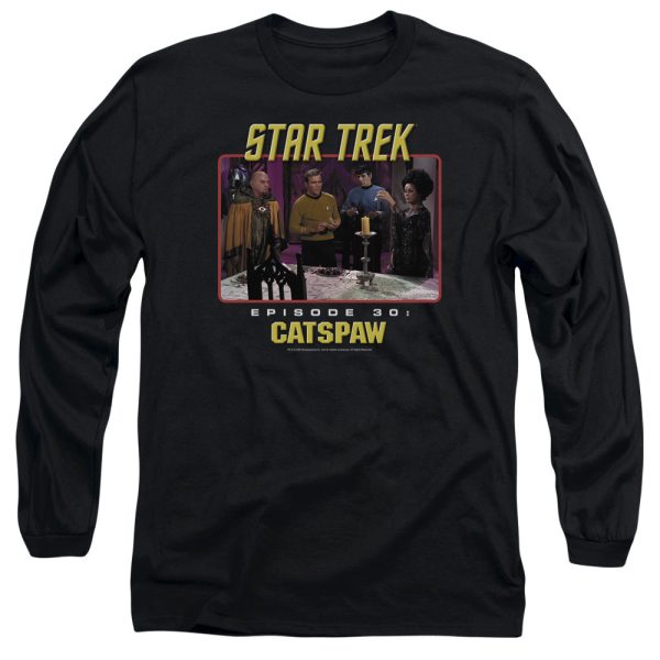 STAR TREK THE ORIGINAL SERIES : CAT S PAW L\S ADULT T SHIRT 18\1 Black 2X Discount