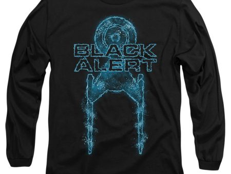 STAR TREK DISCOVERY : BLACK ALERT L\S ADULT T SHIRT 18\1 Black 3X For Discount