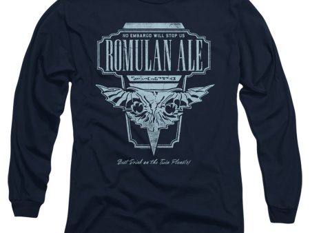 STAR TREK THE NEXT GENERATION : ROMULAN ALE L\S ADULT T SHIRT 18\1 Navy LG Discount