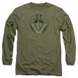 STARGATE SG1 : SG1 DISTRESSED L\S ADULT T SHIRT 18\1 Military Green LG Sale