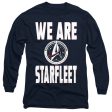 STAR TREK DISCOVERY : WE ARE STARFLEET L\S ADULT T SHIRT 18\1 Navy MD For Cheap