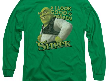 SHREK : LOOKING GOOD L\S ADULT T SHIRT 18\1 Kelly Green XL Online now