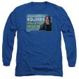 STARGATE SG1 : DEDICATED L\S ADULT T SHIRT 18\1 ROYAL BLUE LG Hot on Sale