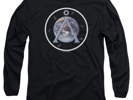 STARGATE SG1 : EARTH EMBLEM L\S ADULT T SHIRT 18\1 BLACK 2X Discount