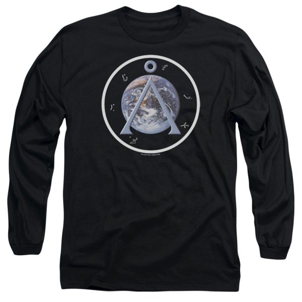 STARGATE SG1 : EARTH EMBLEM L\S ADULT T SHIRT 18\1 BLACK 2X Discount